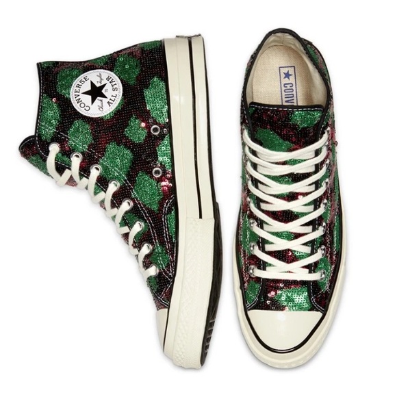 Converse Chuck 70 Hi Snakequins Red/Green/ US Mens 11.5 - Picture 2 of 5